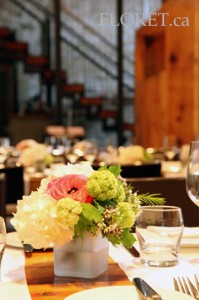 Wedding Reception At The Boiler House | Floret.ca