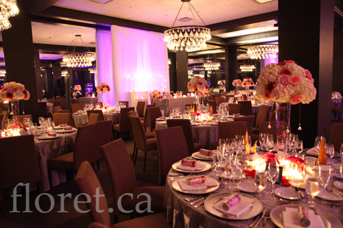 Elegant Wedding Reception At The Thompson Hotel | Floret.ca