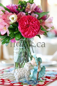 Vintage Wedding Centerpiece In Pink Tones | Floret.ca